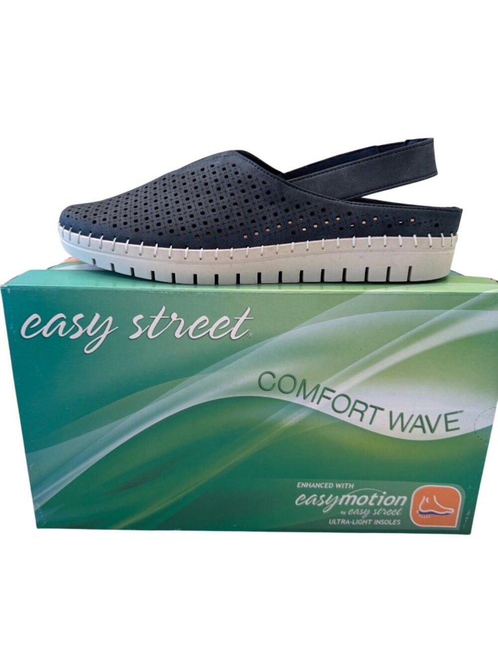 Easy Street Sofresh Navy Gore Size 8.5 M Women's Easy Motion Ultra Light  Step I